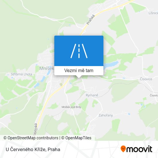 U Červeného Kříže mapa