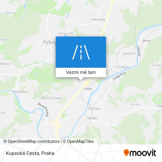 Kupecká Cesta mapa