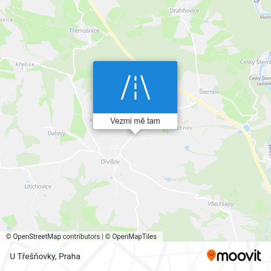 U Třešňovky mapa