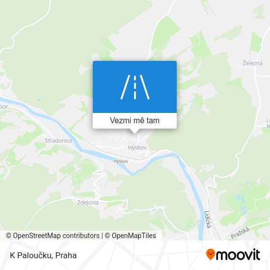 K Paloučku mapa