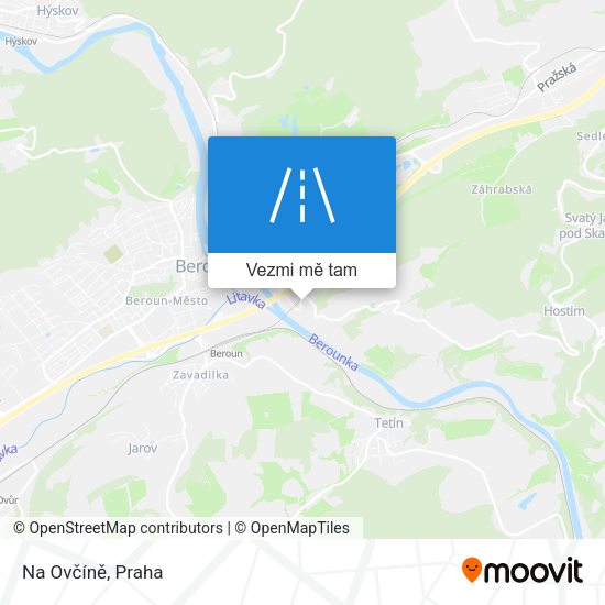 Na Ovčíně mapa