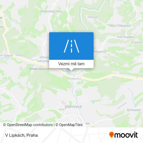 V Lipkách mapa