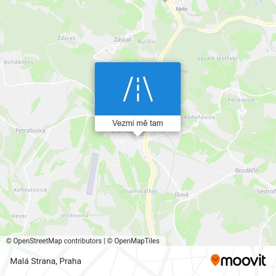 Malá Strana mapa