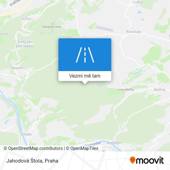 Jahodová Štola mapa