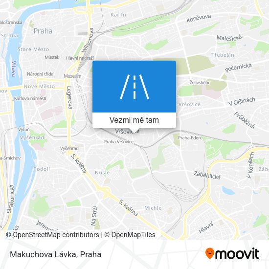 Makuchova Lávka mapa