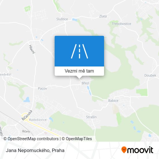 Jana Nepomuckého mapa