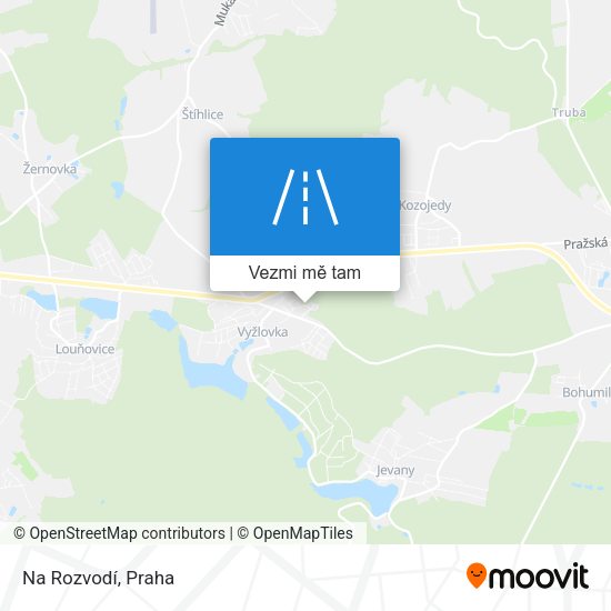 Na Rozvodí mapa