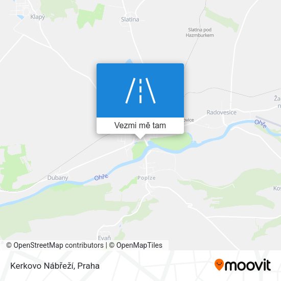 Kerkovo Nábřeží mapa