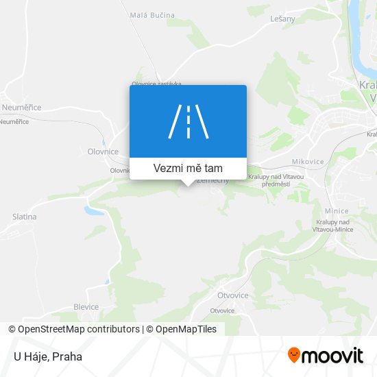 U Háje mapa