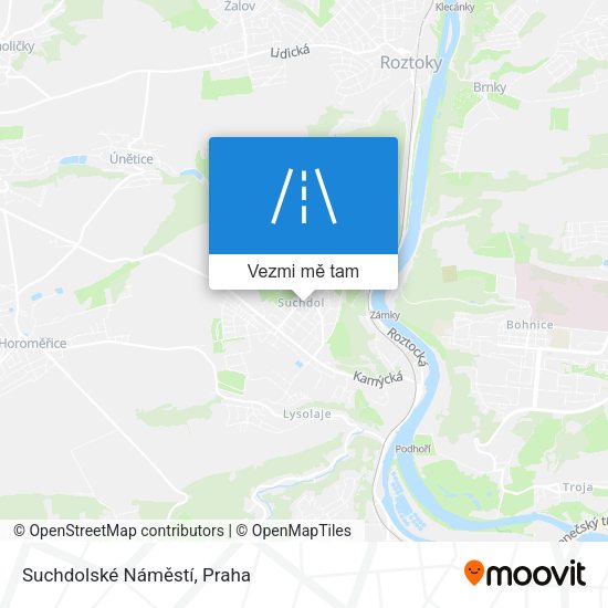 Suchdolské Náměstí mapa