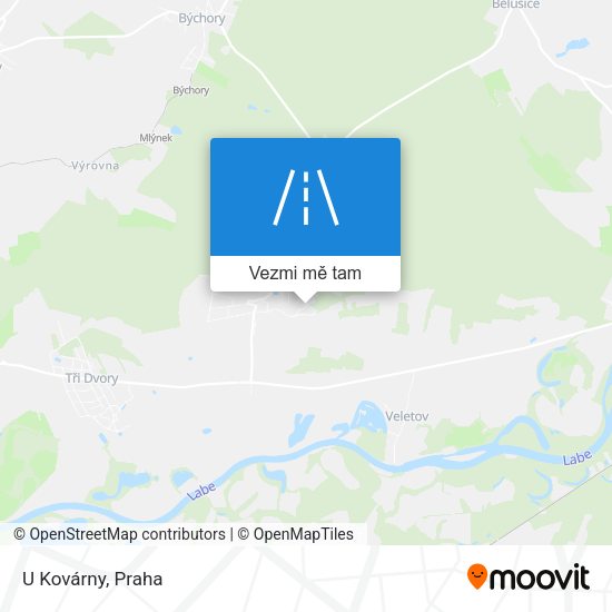 U Kovárny mapa