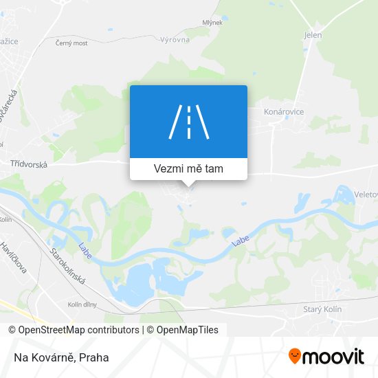 Na Kovárně mapa