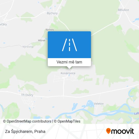 Za Špýcharem mapa