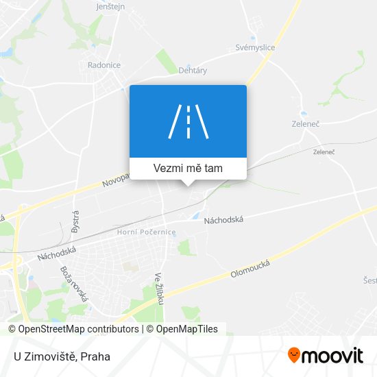 U Zimoviště mapa