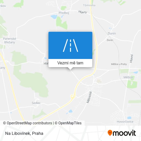 Na Libovínek mapa