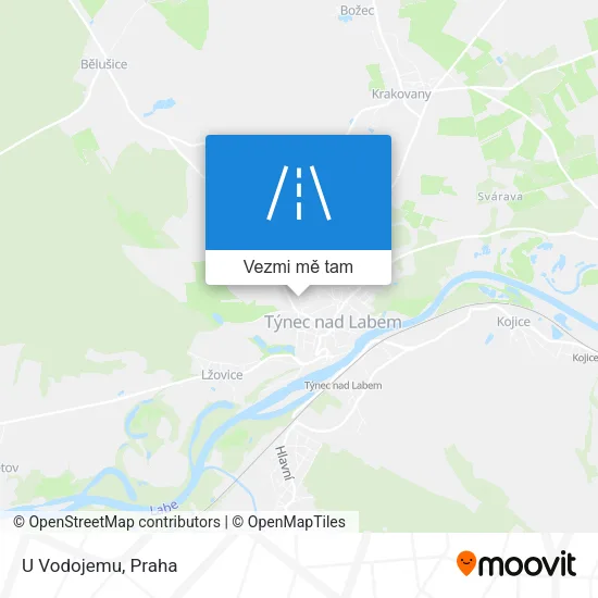 U Vodojemu mapa