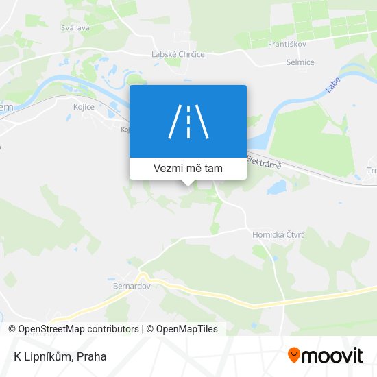 K Lipníkům mapa