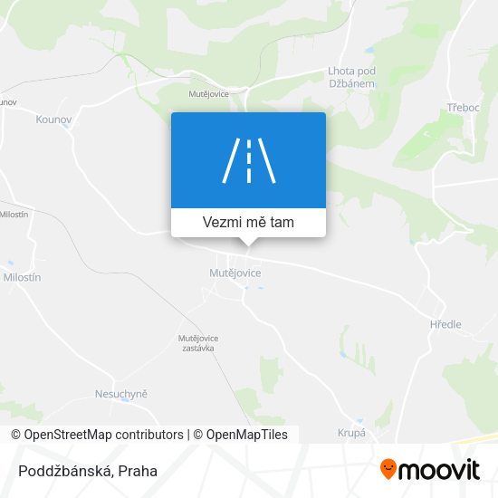 Poddžbánská mapa