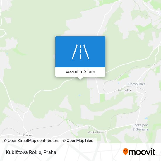 Kubištova Rokle mapa