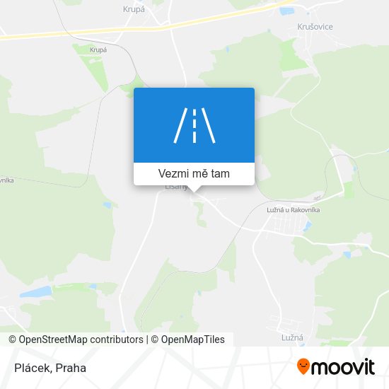 Plácek mapa