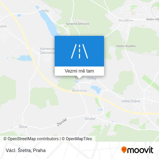 Václ. Šretra mapa