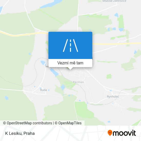 K Lesíku mapa