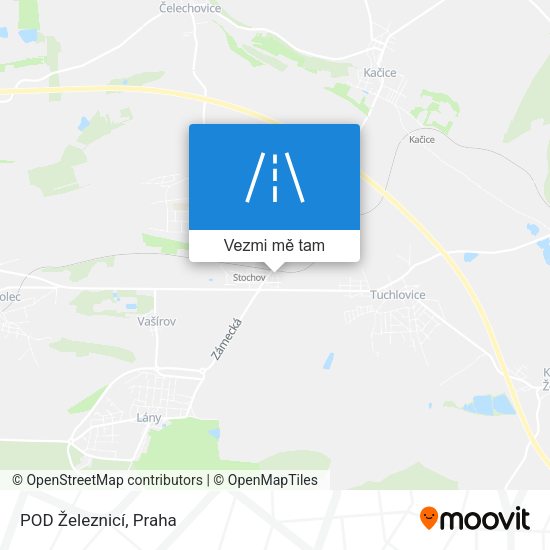 POD Železnicí mapa