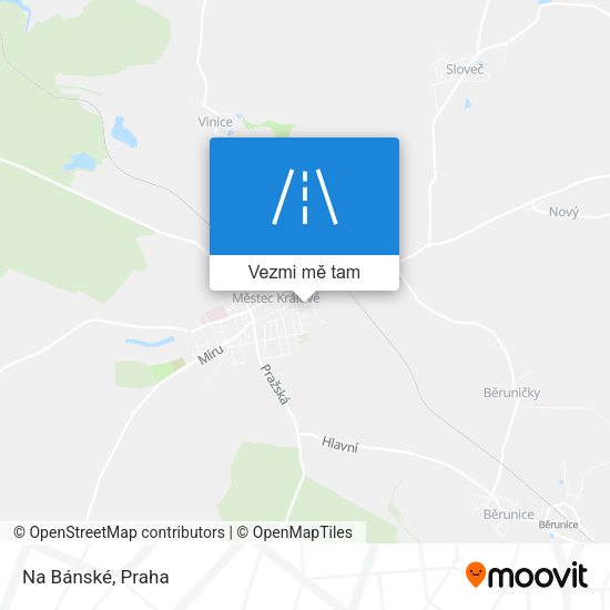 Na Bánské mapa