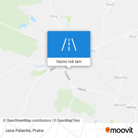Jana Palacha mapa