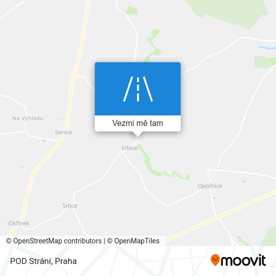 POD Strání mapa
