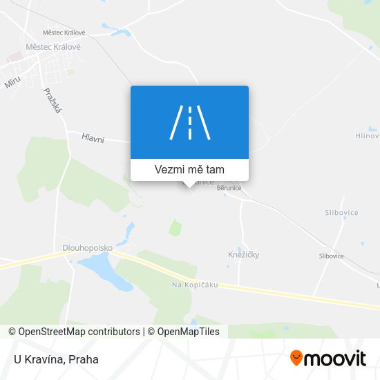U Kravína mapa