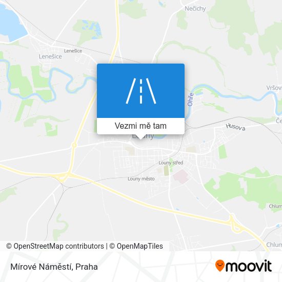 Mírové Náměstí mapa