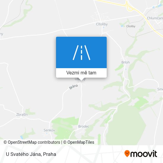 U Svatého Jána mapa