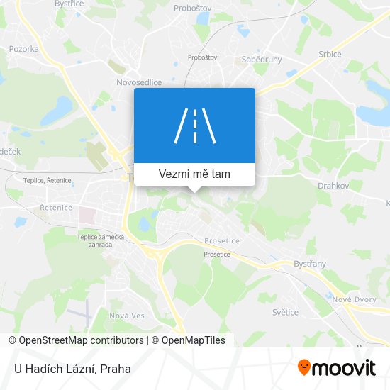 U Hadích Lázní mapa