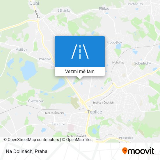 Na Dolinách mapa