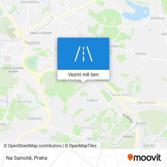 Na Samotě mapa