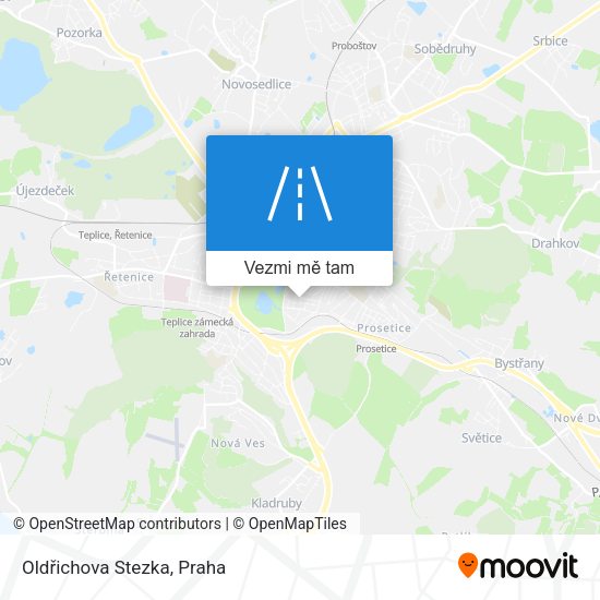 Oldřichova Stezka mapa