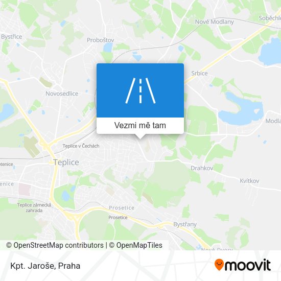 Kpt. Jaroše mapa