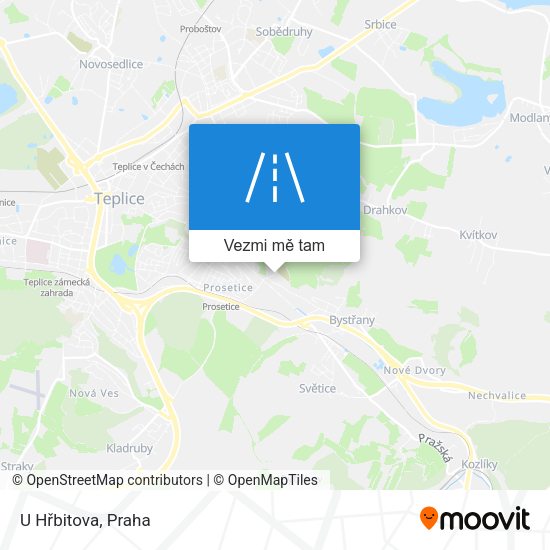 U Hřbitova mapa