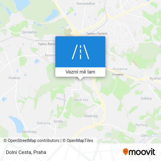 Dolní Cesta mapa