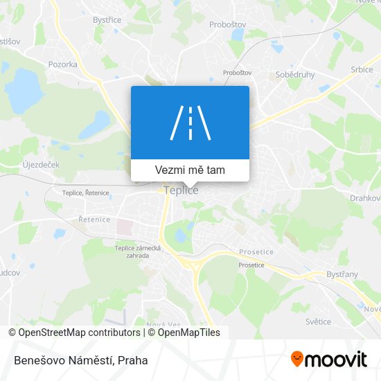 Benešovo Náměstí mapa