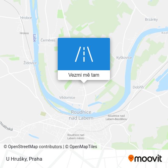 U Hrušky mapa