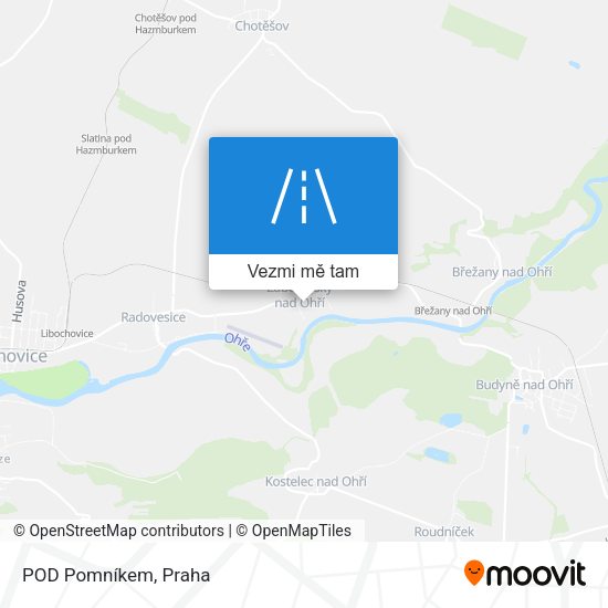 POD Pomníkem mapa
