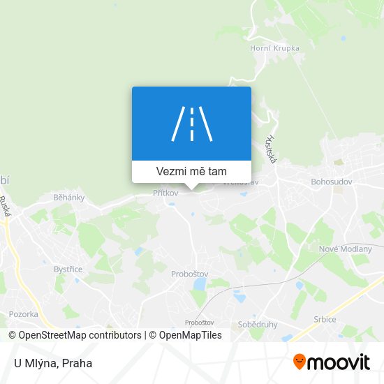 U Mlýna mapa
