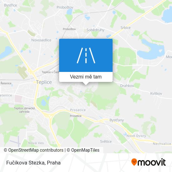 Fučíkova Stezka mapa