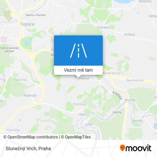 Slunečný Vrch mapa