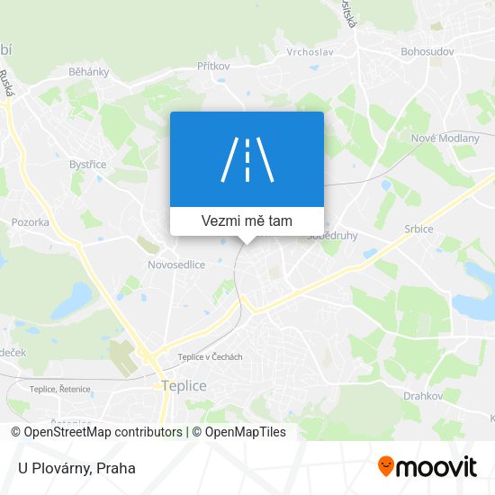 U Plovárny mapa