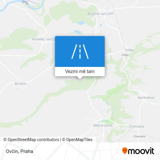 Ovčín mapa