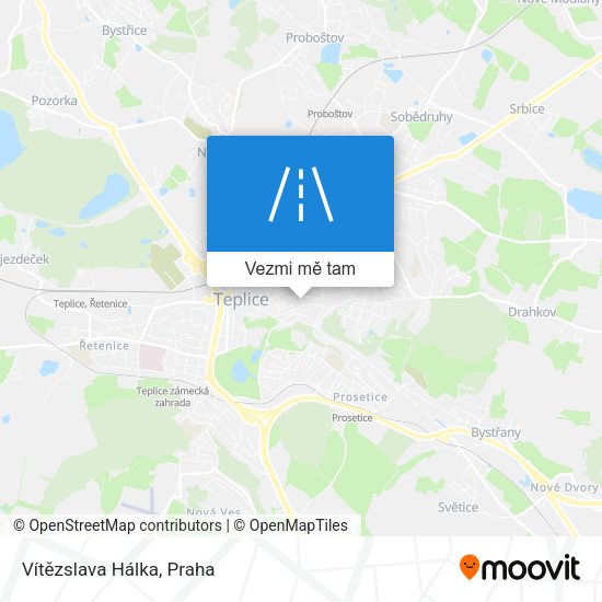 Vítězslava Hálka mapa