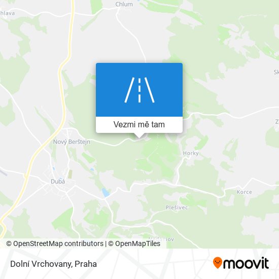 Dolní Vrchovany mapa